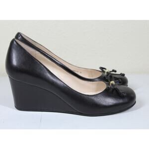Cole Haan Women's Elsie Wedge Pump Bow Tie Size 5B